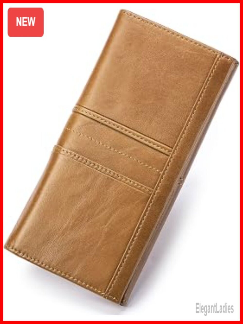 Genuine Leather Slim Bifold Wallet RFID Blocking with Coin Pocket